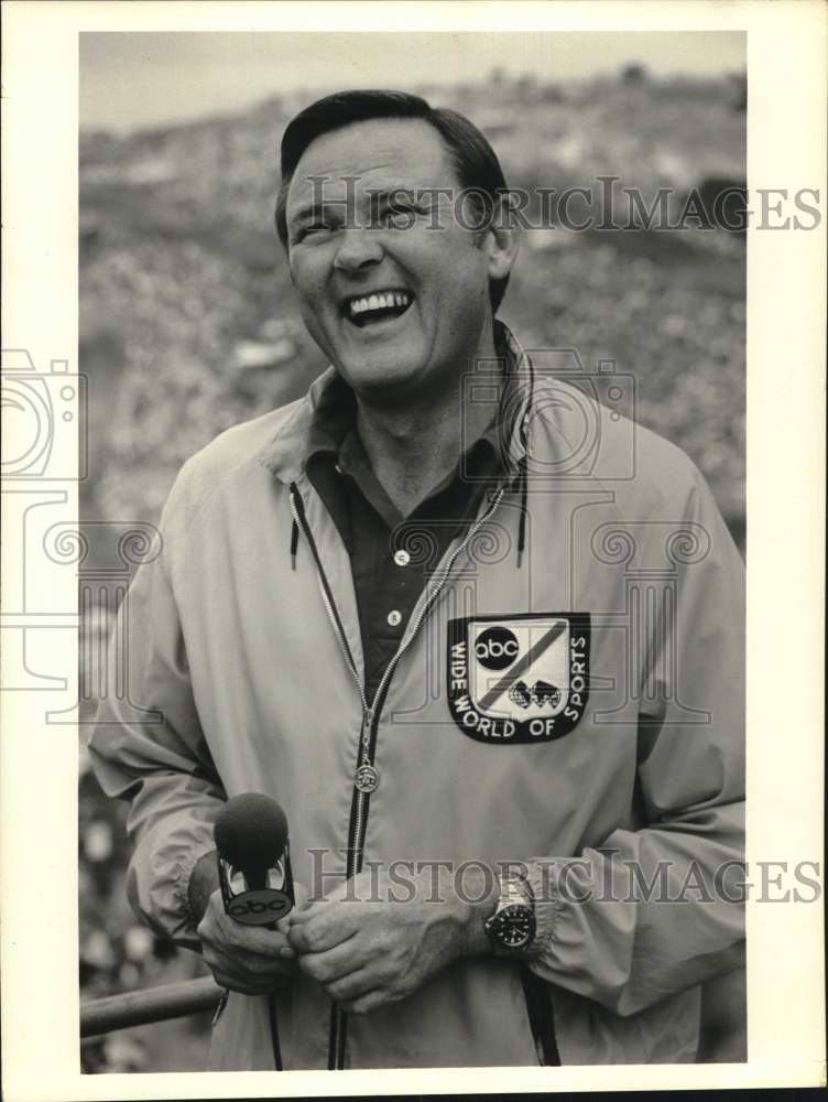 1974 Press Photo Keith Jackson, ABC Sports Newscaster - Historic Images