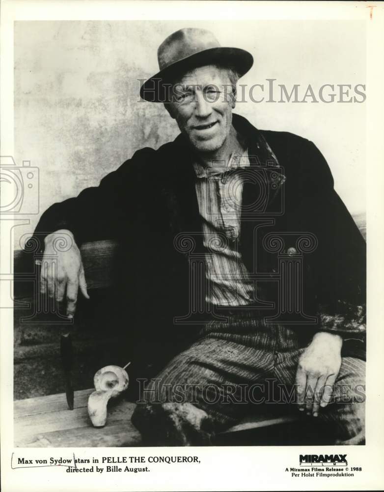 1988 Press Photo Max von Sydow stars in &quot;Pelle the Conqueror&quot; Movie - syp42892 - Historic Images