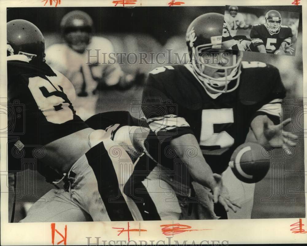 1984 Press Photo Steve Calabria, Colgate quarterback, New York - sys05221- Historic Images