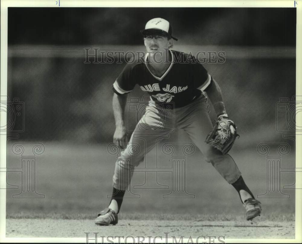 1989 Press Photo Syracuse Chiefs Baseball Player Kelly Heath Plays Second Base - Historic Images