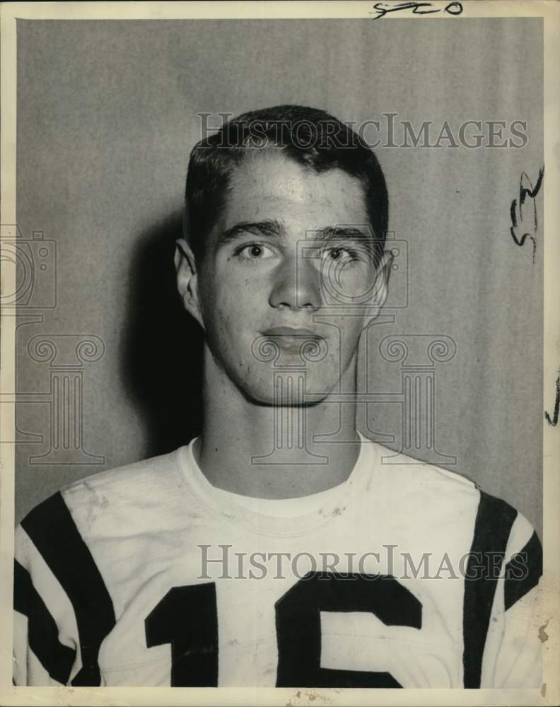 1961 Press Photo Paul Bunn, Jamesville-DeWitt All County Guard Football Player - Historic Images