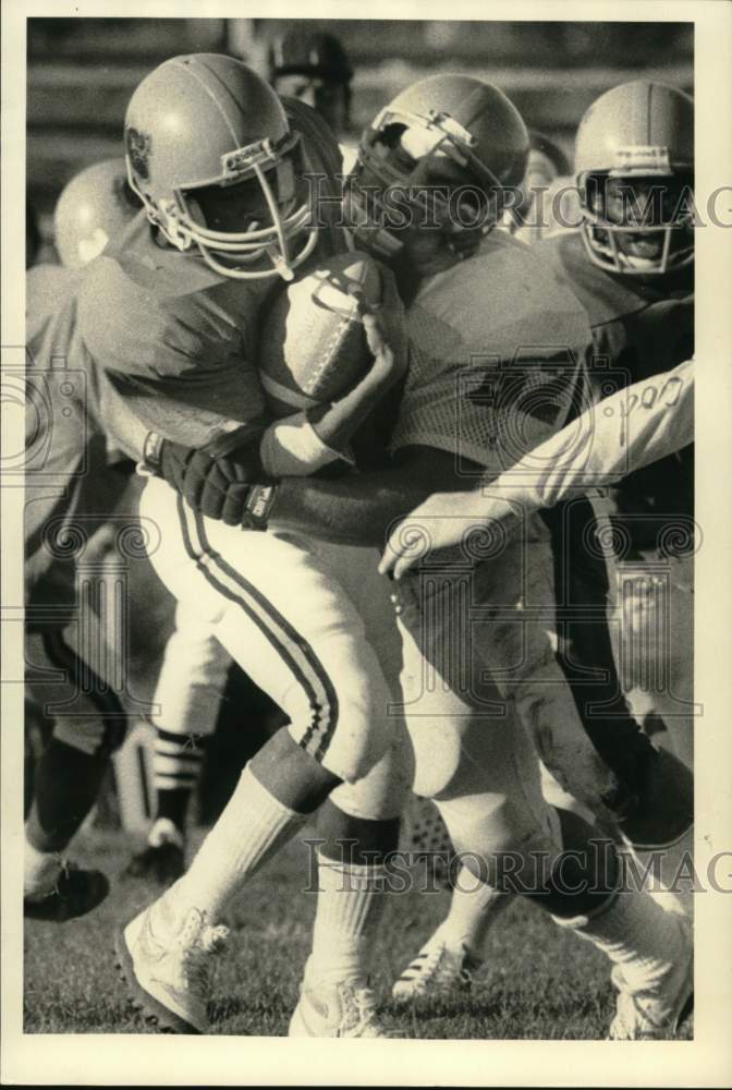 1984 Press Photo New Hartford vs Nottingham football, New York - sys05941- Historic Images