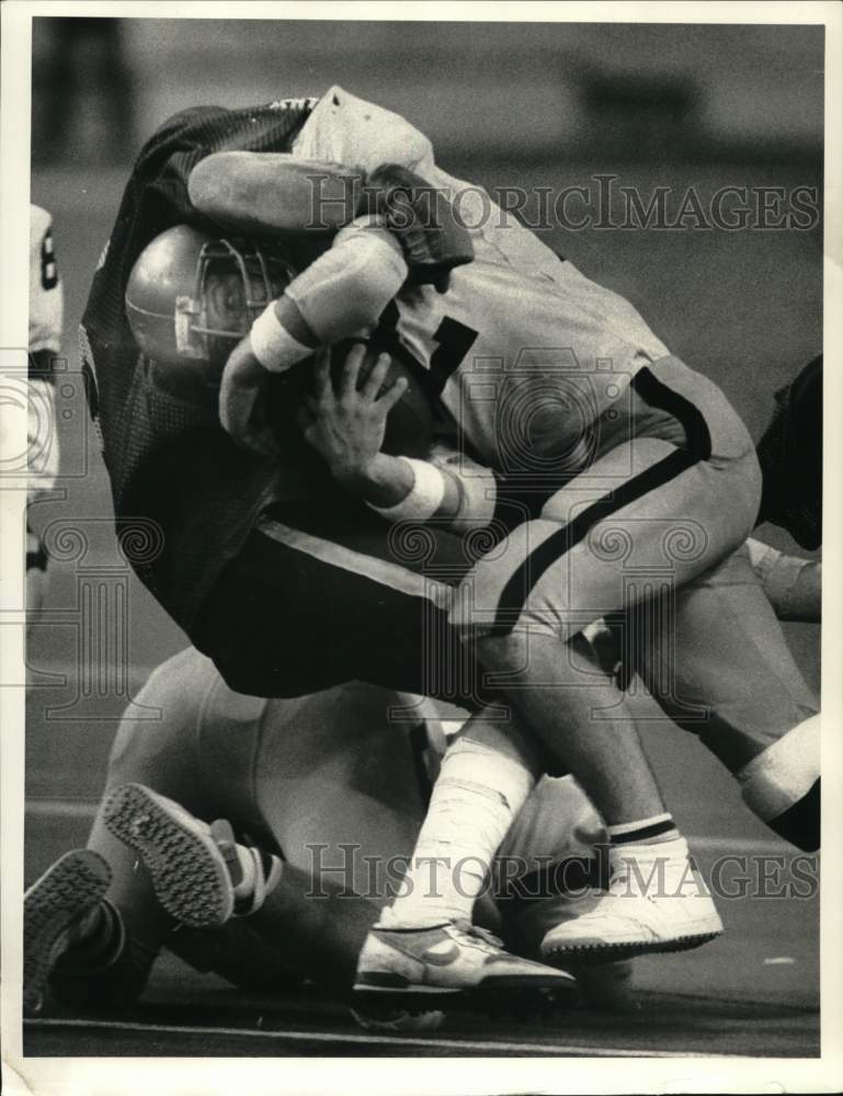 1985 Press Photo Hannibal vs Illion Class "C" champion football game, New York - Historic Images