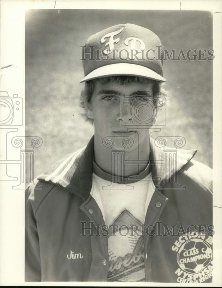 1984 Press Photo Pitcher Jim Baker - sys06069- Historic Images