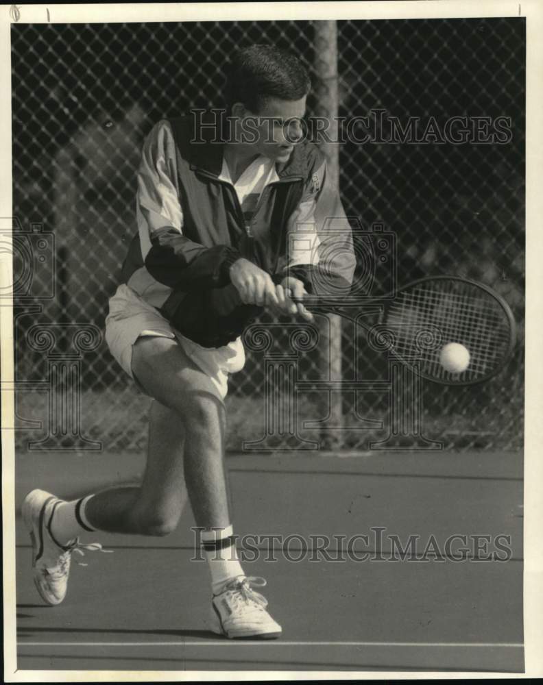 1987 Press Photo John Barrett, Manlius Tennis Player - sys06457 - Historic Images