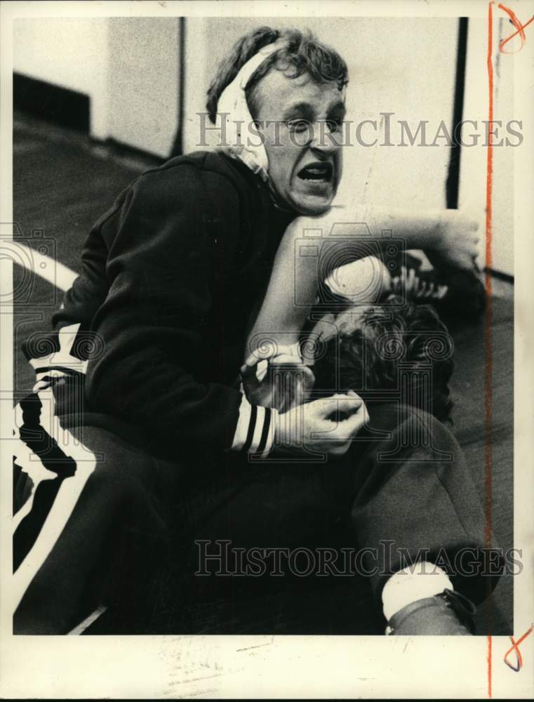 Press Photo VVS wrestlers Troy Grabon and Cory Proper, New York - sys06659- Historic Images