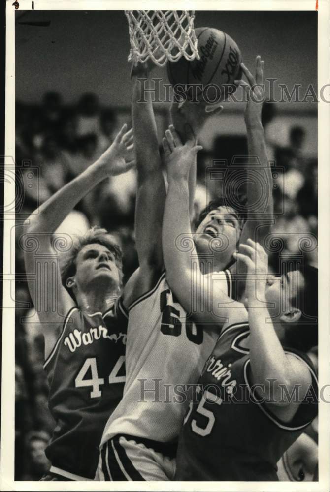 1988 Press Photo Cicero North Syracuse Basketball Player Jeff Reynolds at Game- Historic Images