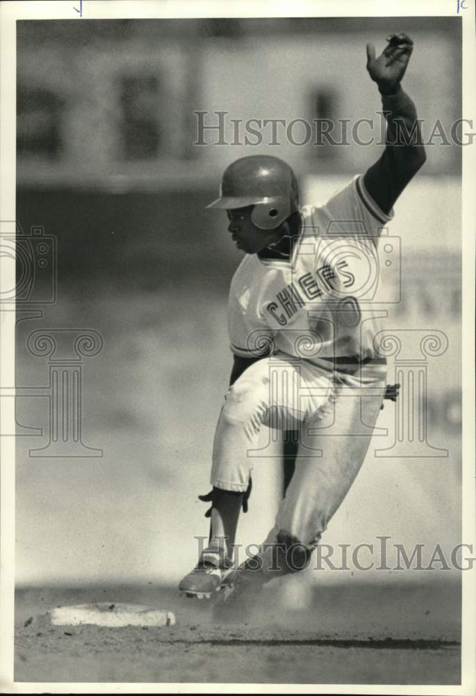 1987 Press Photo Syracuse Chiefs Baseball Player Otis Green at Game - sys06990 - Historic Images