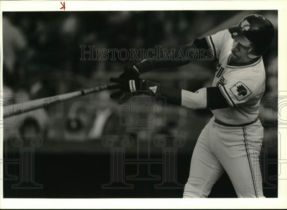 1989 Press Photo Syracuse Baseball Outfielder Otis Green at Bat - sys07772 - Historic Images