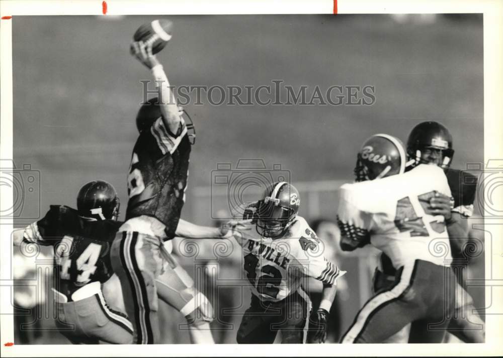 Press Photo Baldwinsville Football Game Action, New York - sys07856- Historic Images