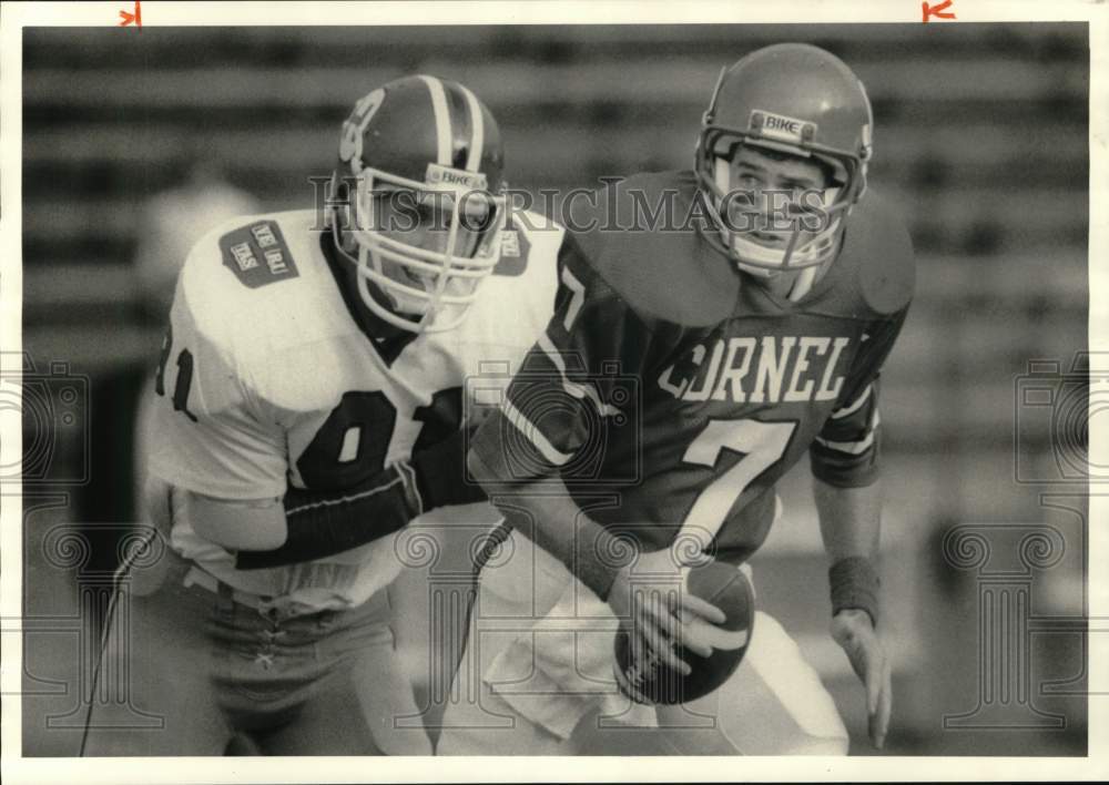 1985 Press Photo Football Shawn McGuire at Cornell Game - sys08112 - Historic Images