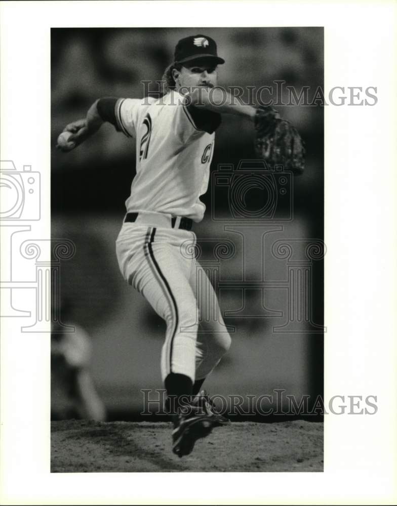 1990 Press Photo New York-Paul Kilgus, Chief's starting pitcher - sys08217 - Historic Images