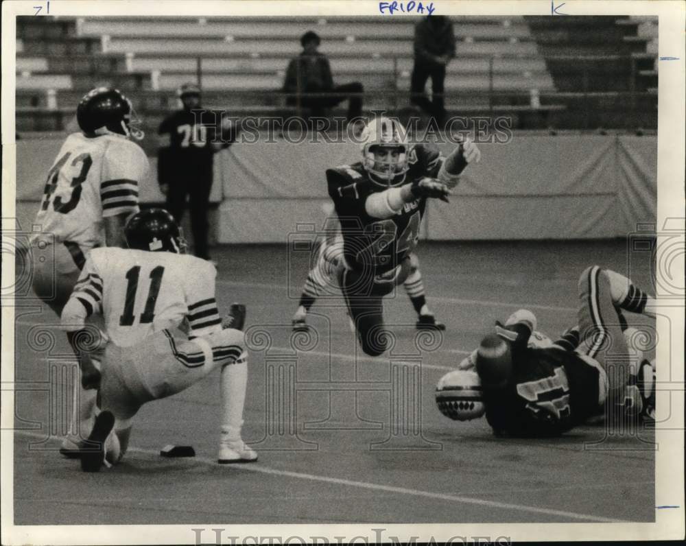 1984 Press Photo Liverpool Football Player Craig Halladay at Henninger Game- Historic Images