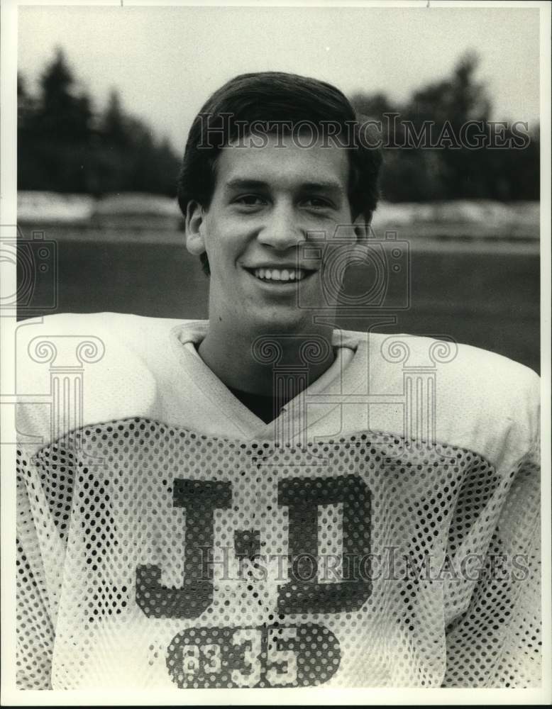 1985 Press Photo J-D football player Greg Burns - sys10010 - Historic Images