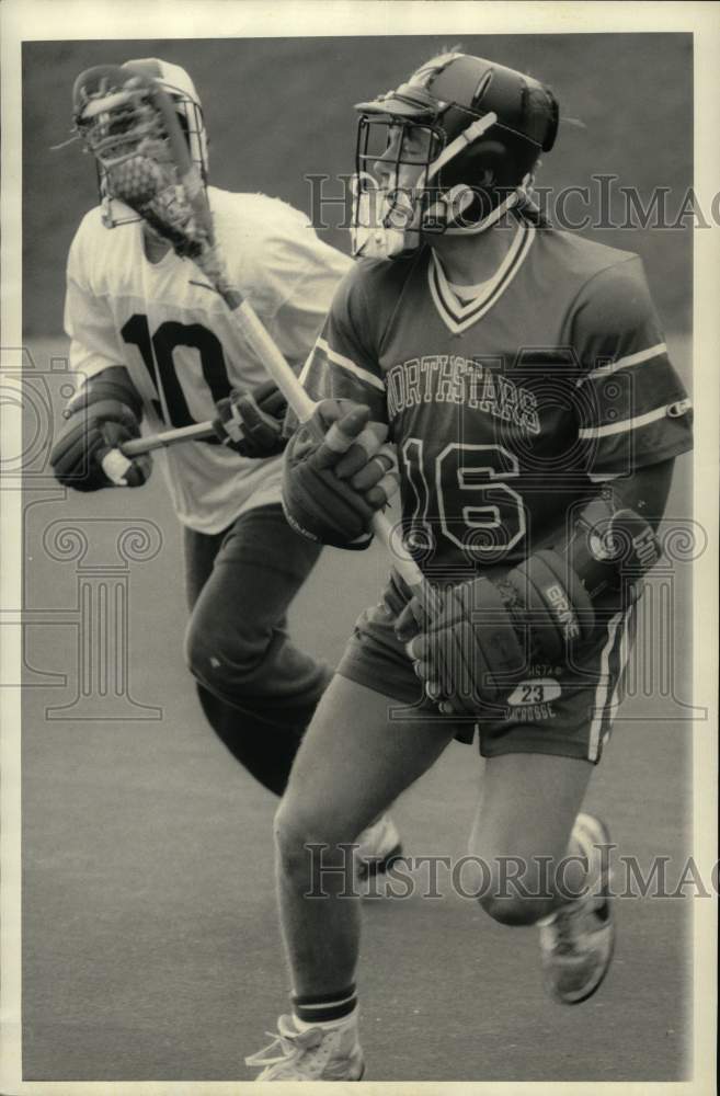 1986 Press Photo CNS lacrosse player Eric Ungleich - sys10187 - Historic Images