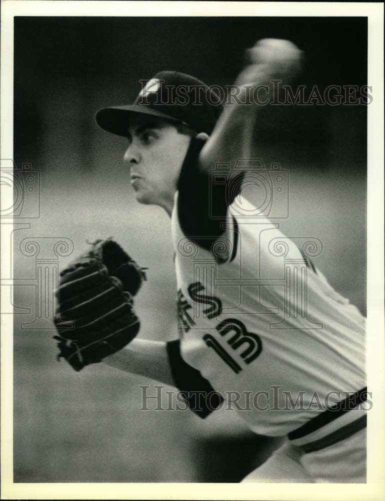 1989 Press Photo Syracuse Chiefs baseball pitcher Jeff Musselman- Historic Images