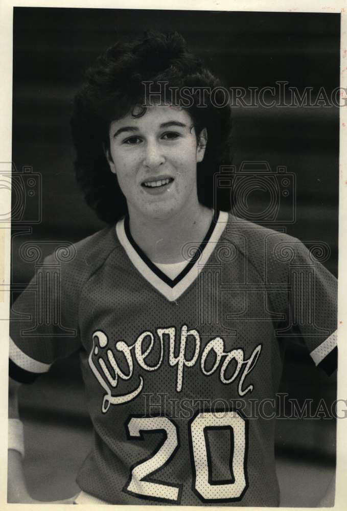 1986 Press Photo Liverpool basketball player Charie Crouse - Historic Images