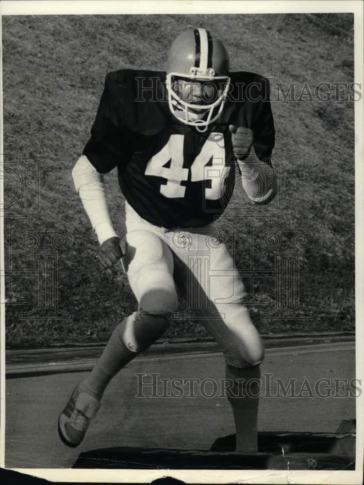 1982 Press Photo Syracuse college football player Glen Moore - Historic Images