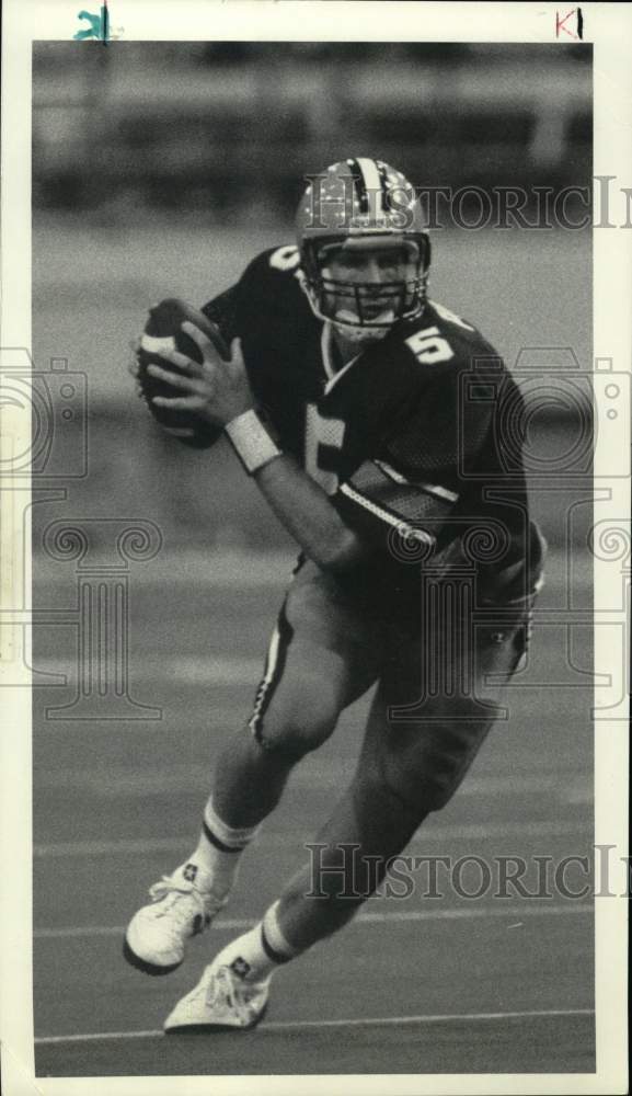 1986 Press Photo Syracuse football player Todd Philcox vs. Missouri - Historic Images
