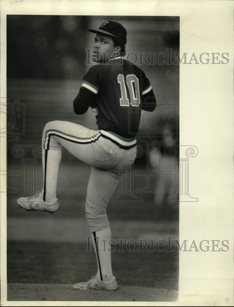 1984 Press Photo Jerry Brooks, Fowler Baseball Player - Historic Images