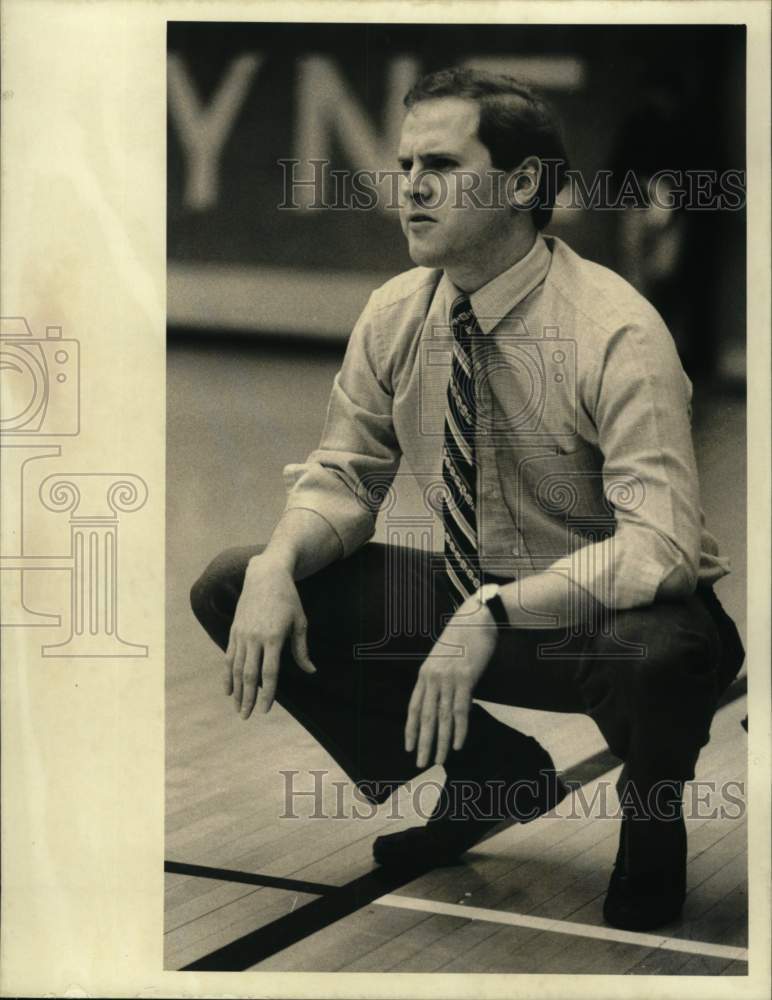 1985 Press Photo John Beilein, LeMoyne College Basketball Coach, Syracuse, New Y- Historic Images