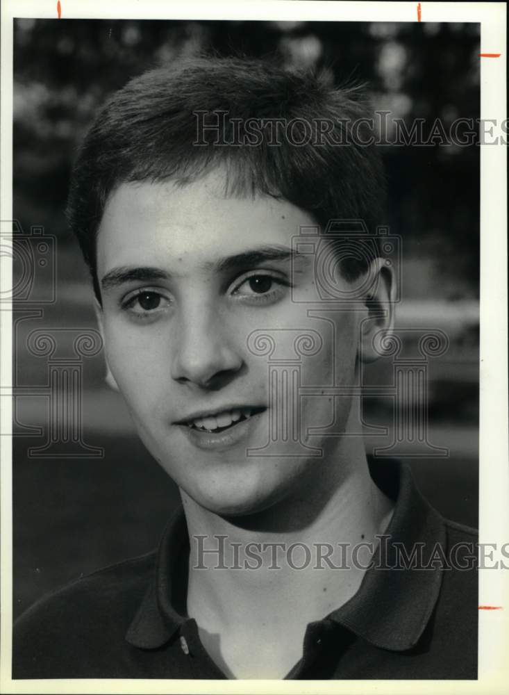 1990 Press Photo West Genesee High School Golfer Jeff Goodelle- Historic Images