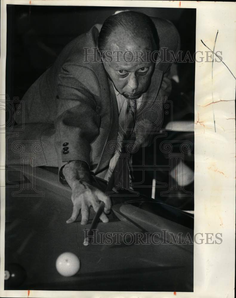 1981 Press Photo "Babe" Cranfield, Pool Player - Historic Images