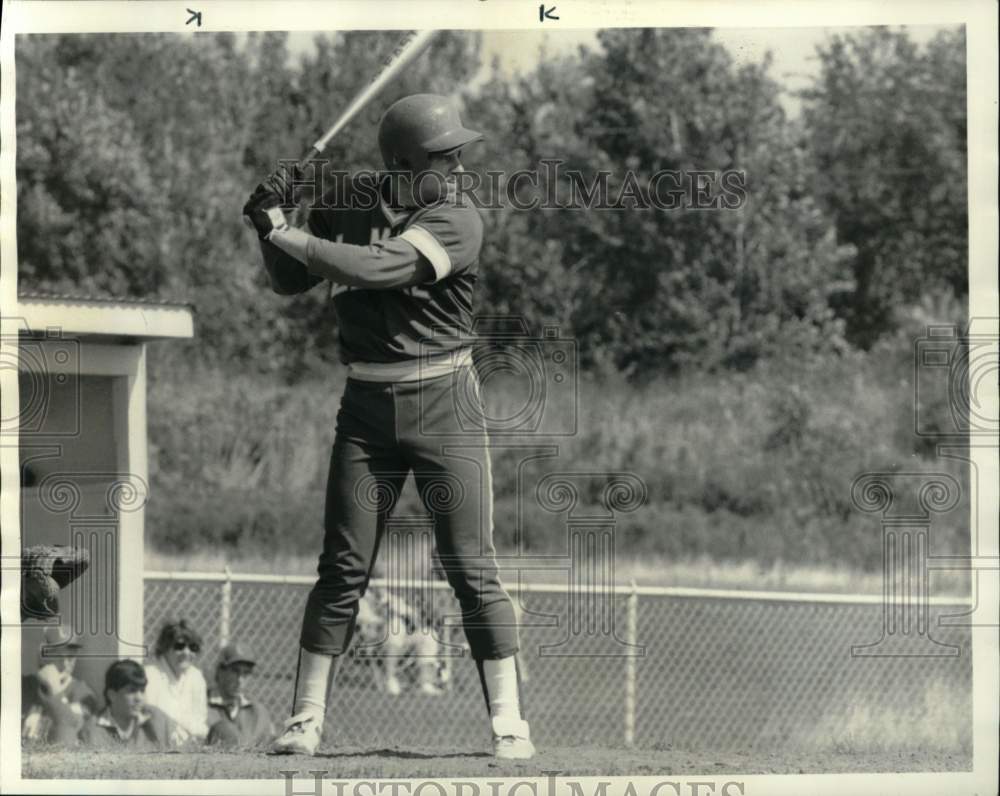 1985 Press Photo Mark Demo, LeMoyne Baseball Player - Historic Images