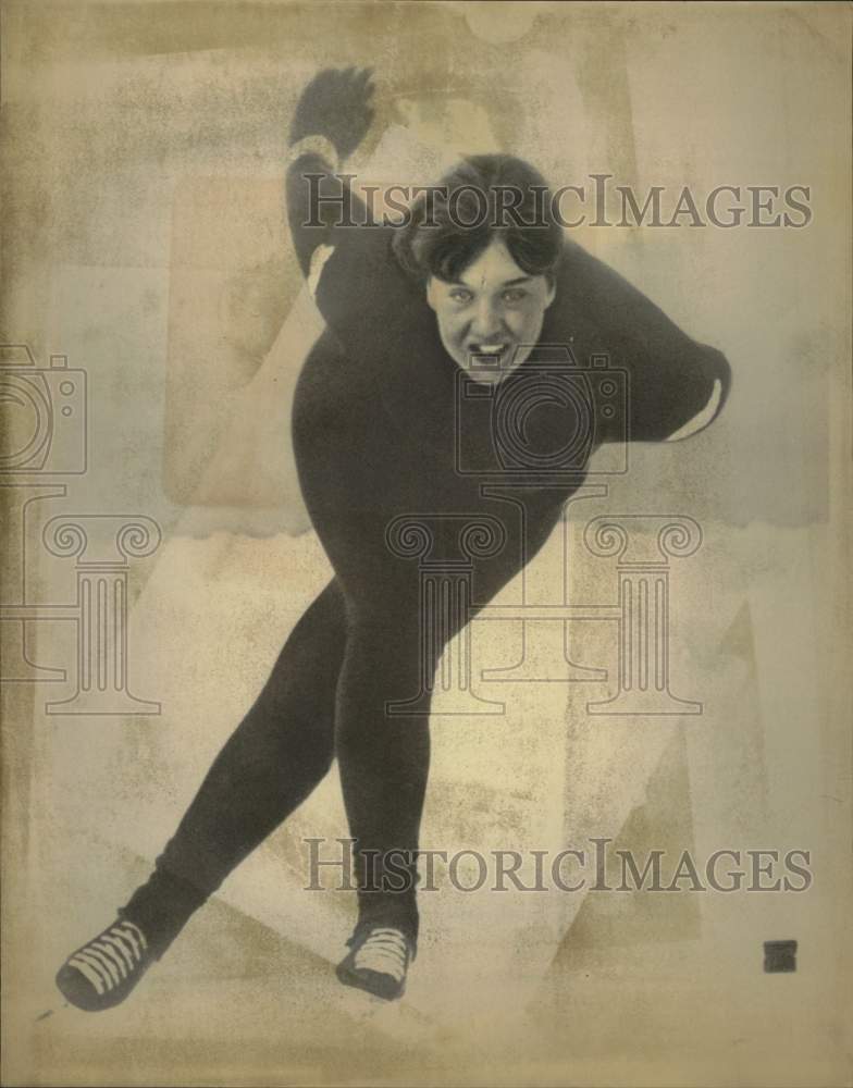 1979 Press Photo Gretchen Burns, Ice Skater- Historic Images