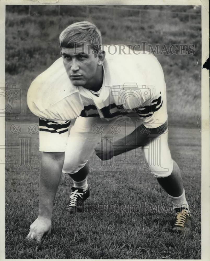 1970 Press Photo Syracuse football Guard Dave McCard- Historic Images