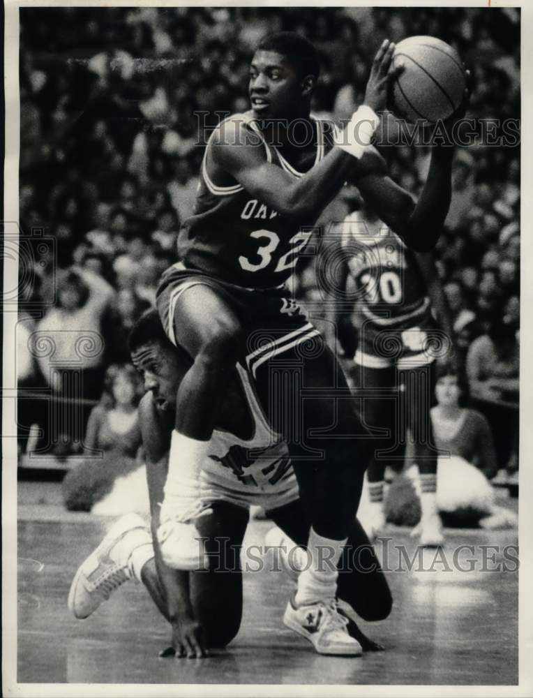 1984 Press Photo Basketball player, Tim McCalister- Historic Images