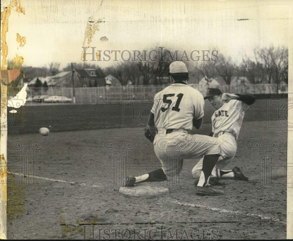 1965 Press Photo Syracuse University versus Colgate in Baseball Game, New York- Historic Images