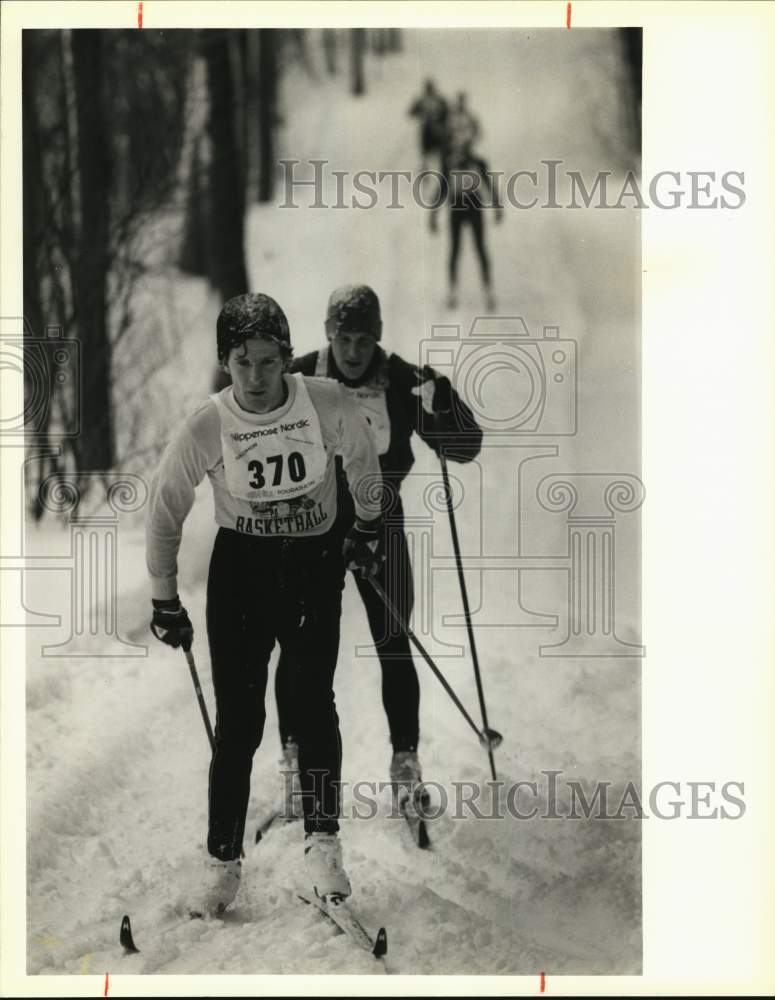 1989 Press Photo Vonden M. Sleight in Tug Hill Tourathon Cross Country Ski Race- Historic Images