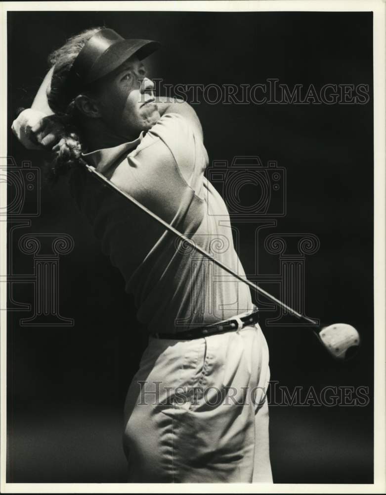 1989 Press Photo Kristina Kavanagh at McConnellsville Golf Club Match- Historic Images