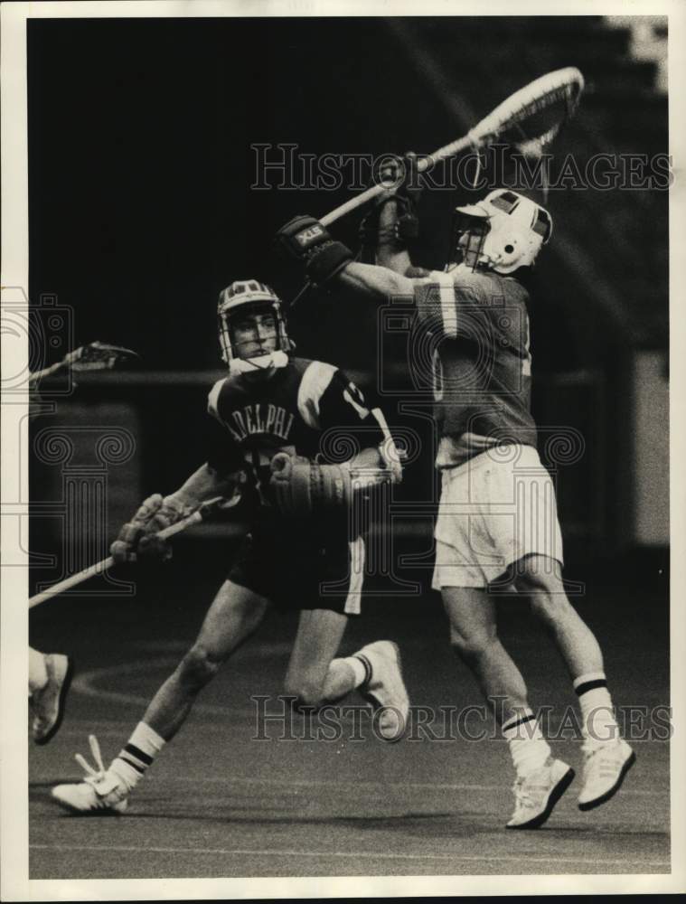 1984 Press Photo Syracuse University Lacrosse Game - Historic Images