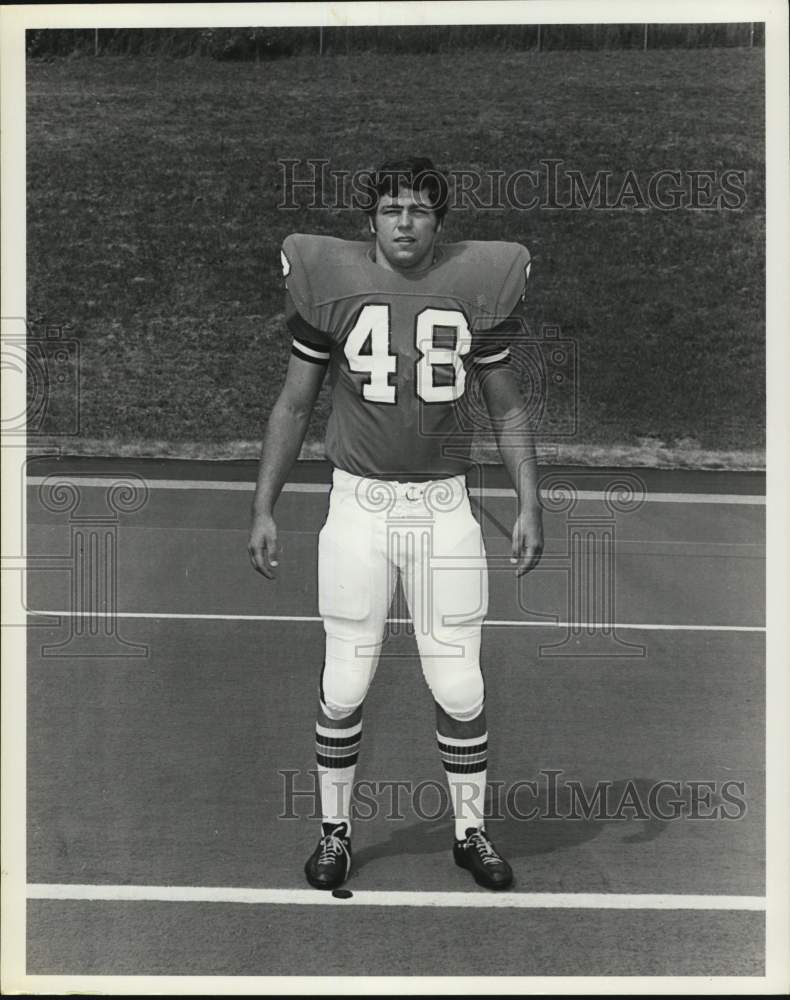 1978 Press Photo Syracuse University Football Player Jawood Carlin on Field- Historic Images