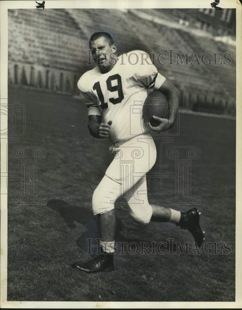 1962 Press Photo Jimmy Gaskins, Syracuse University Football Player - Historic Images