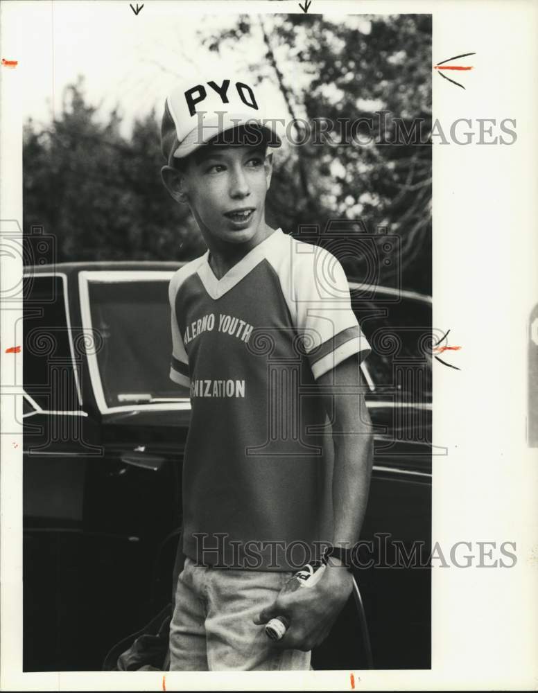 1989 Press Photo Youth baseball player Tucker Church - Historic Images