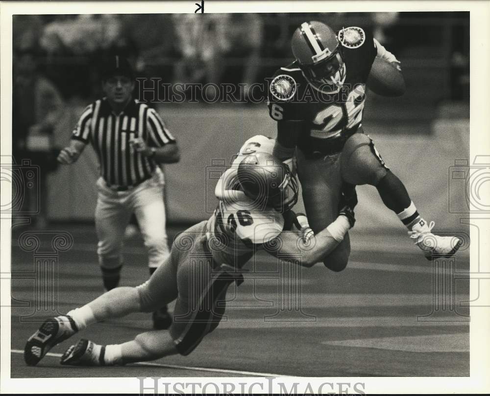 1989 Press Photo Syracuse and Boston College play college football - Historic Images