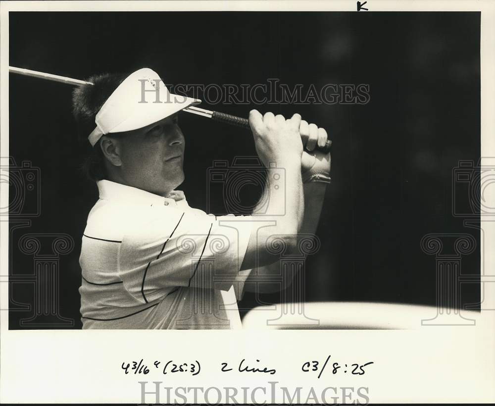 Press Photo Defending State Open golf champion Mel Baum of Camillas C.C. - Historic Images