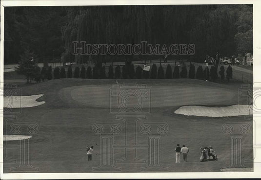 Press Photo Aerial View of Lafayette Country Club Senior Golf Tournament- Historic Images