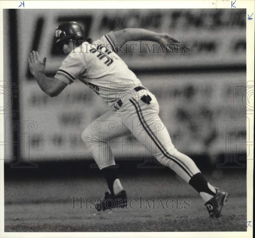 1990 Press Photo Syracuse Chiefs Baseball Player Ed Sprague, MacArthur Stadium - Historic Images