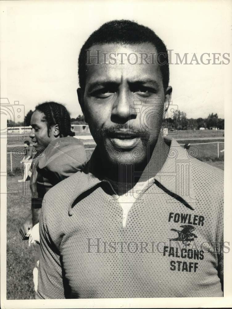 1979 Press Photo John Smith, Fowler Falcons Football Coach- Historic Images