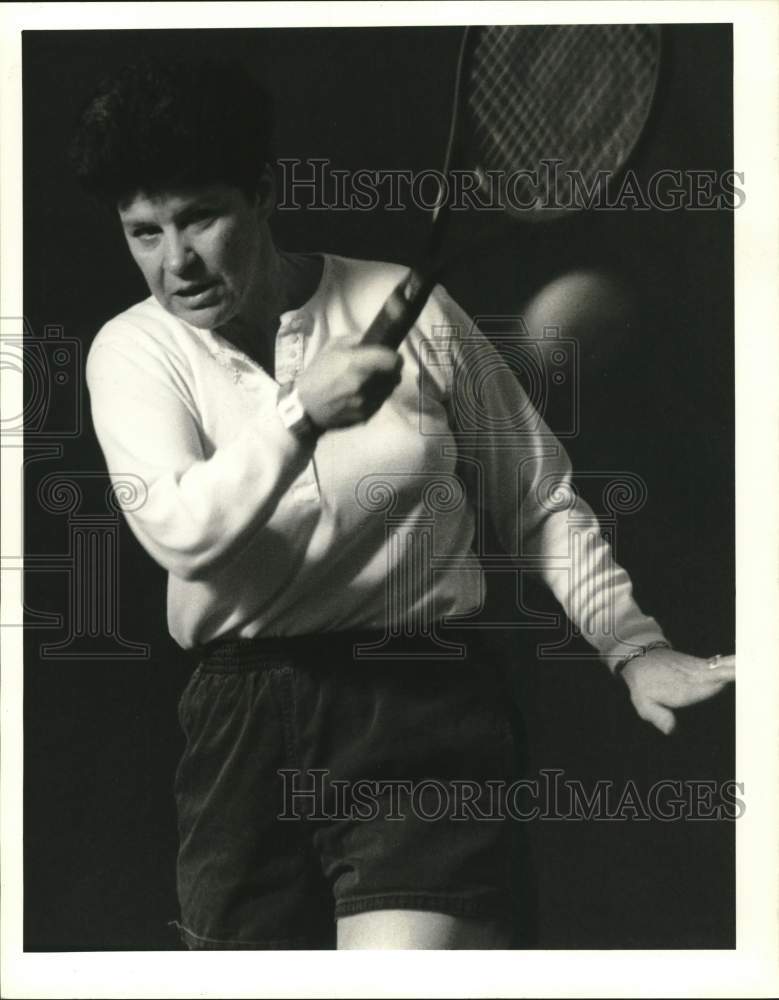 Press Photo Kathy Long of Elbridge at Finger Lakes Tennis Club- Historic Images