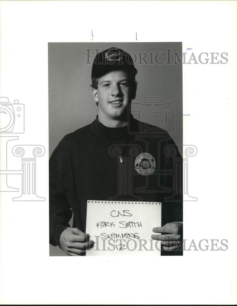 1990 Press Photo Kirk Smith, Cicero-North Syracuse Swimmer - Historic Images