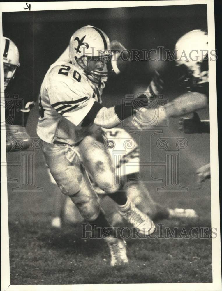 1987 Press Photo Daryl Gladden, Christian Brothers Academy Football Player - Historic Images