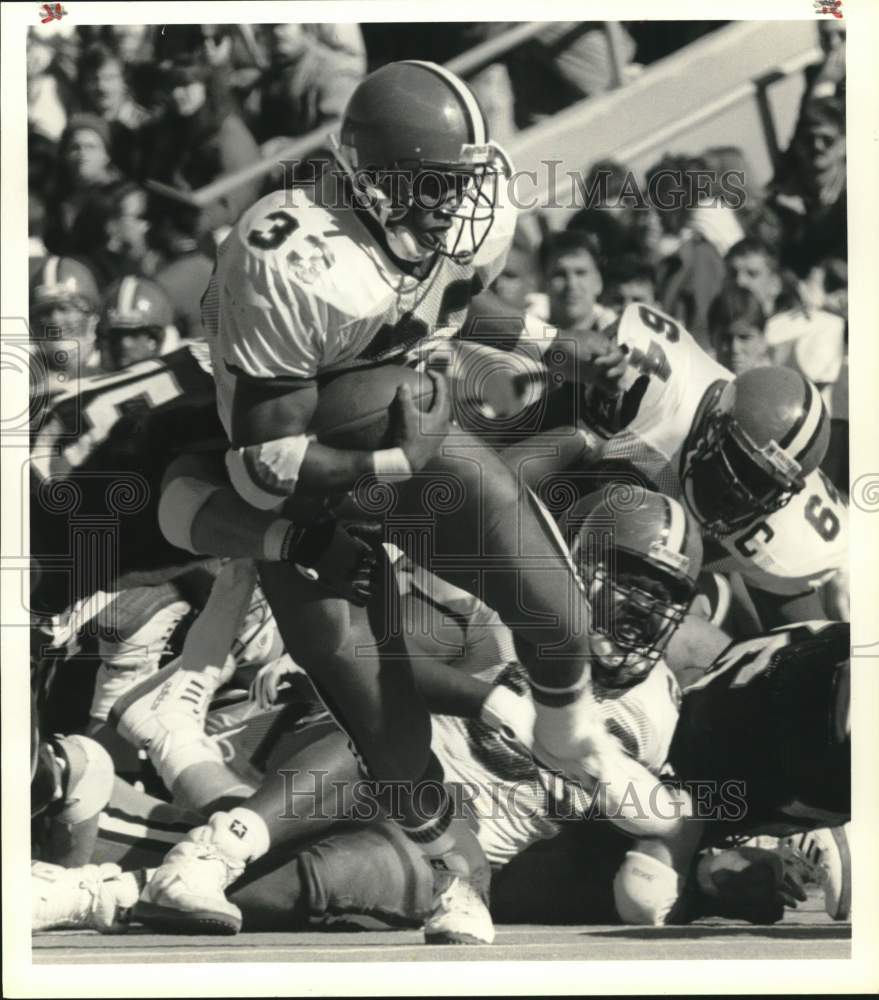 1990 Press Photo David Walker at Syracuse University and Army Football Game- Historic Images