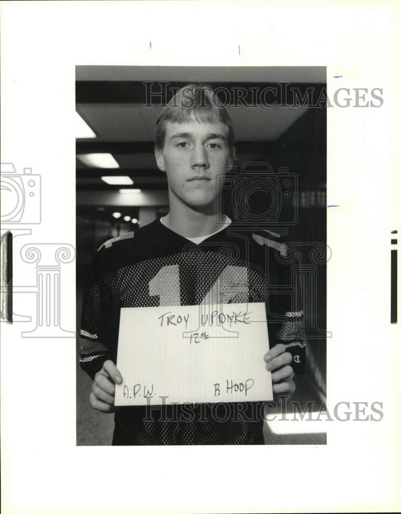 1990 Press Photo Troy Updyke, Altmar-Parish-Williamstown Basketball Player- Historic Images