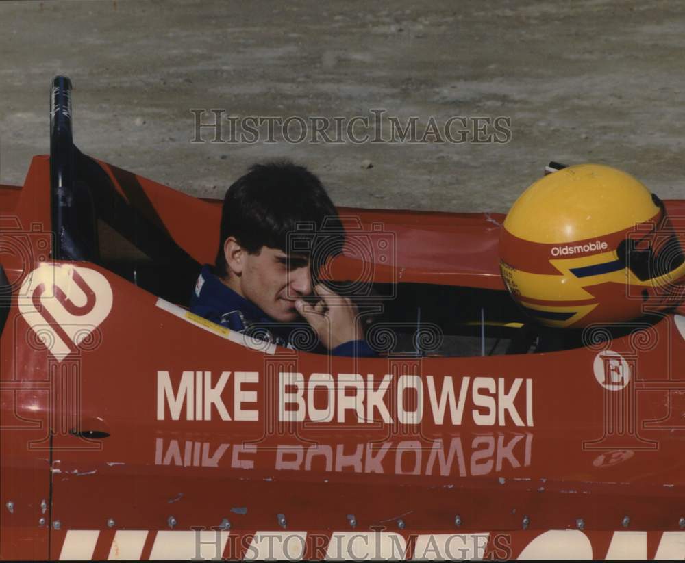 1993 Press Photo Mike Borkowski, Oldsmobile Race Car Driver - sys15740 - Historic Images