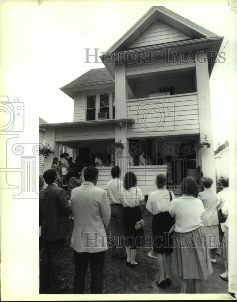 1991 Henry Center for Young Families dedication ceremony, Albany, NY - Historic Images